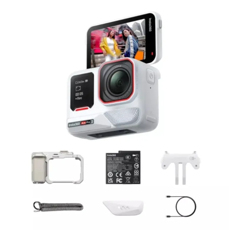 Action Cam Insta360 Ace Pro 2 Bianco Xplorer Bundle
