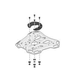 Attacco Posteriore Sw-Motech ADVENTURE-RACK Nero GPT.07.558.19000/B