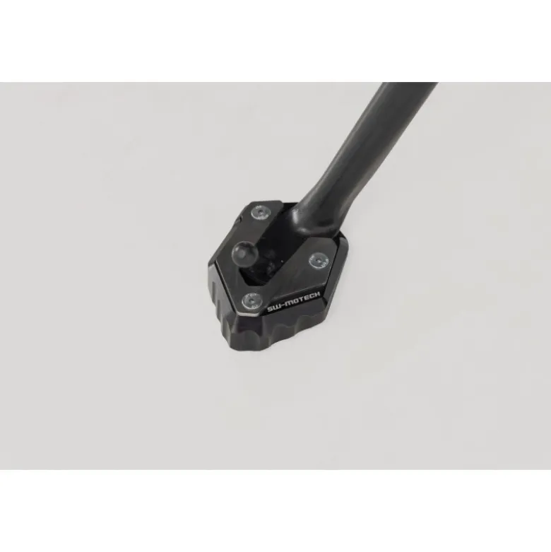 Base maggiorata per cavalletto laterale Nero/Argento. MT-07/Trac/MotoCage,XSR700,YZF-R7.