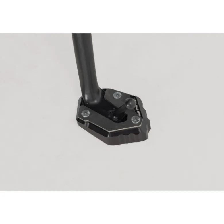 Base maggiorata per cavalletto laterale Nero/Argento. MT-07/Trac/MotoCage,XSR700,YZF-R7.