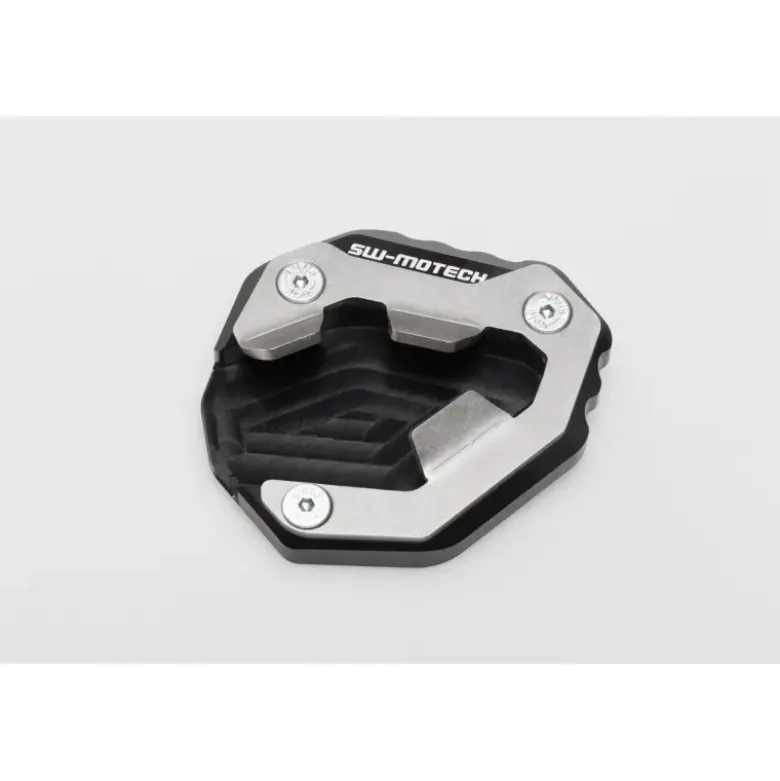 Base maggiorata per cavalletto laterale Nero/Argento. Triumph Tiger 1050 Sport (13-).
