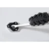 Base maggiorata per cavalletto laterale Nero/Argento. Triumph Tiger 800 XC / XR (17-).