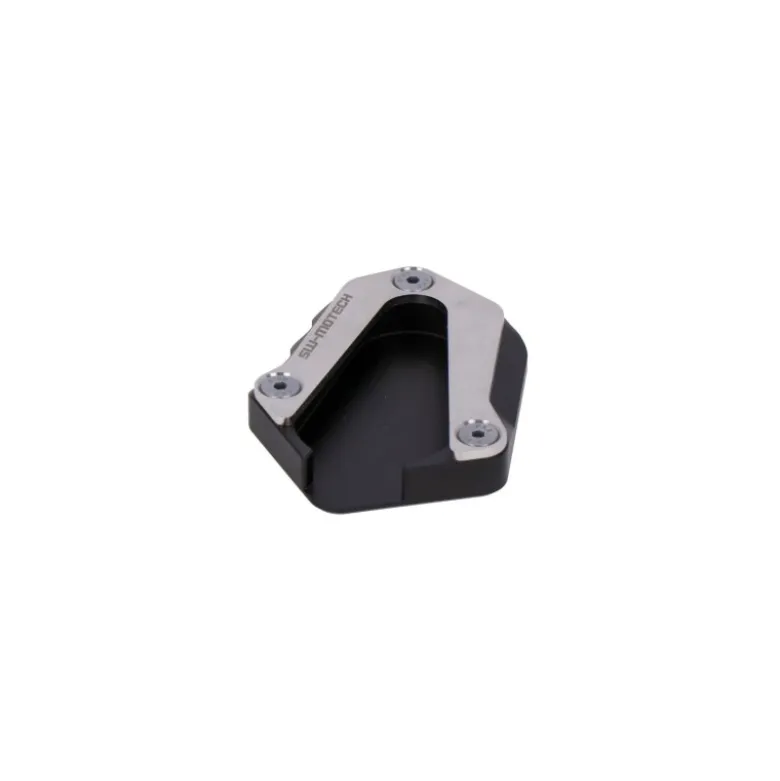 Base maggiorata per cavalletto laterale Nero/Argento. Triumph Tiger 900 Rally/Pro.