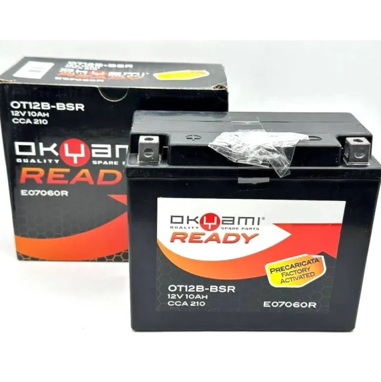 Batteria Sigillata Precaricata Okyami OT12B-BSR YT12B-BS