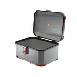 Bauletto Posteriore MyTech Model-x 58 Litri Grigio Angolari Rossi