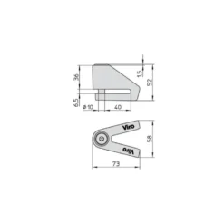 Blocca Disco Viro New Stopper Moto D.10 Mm Grigio