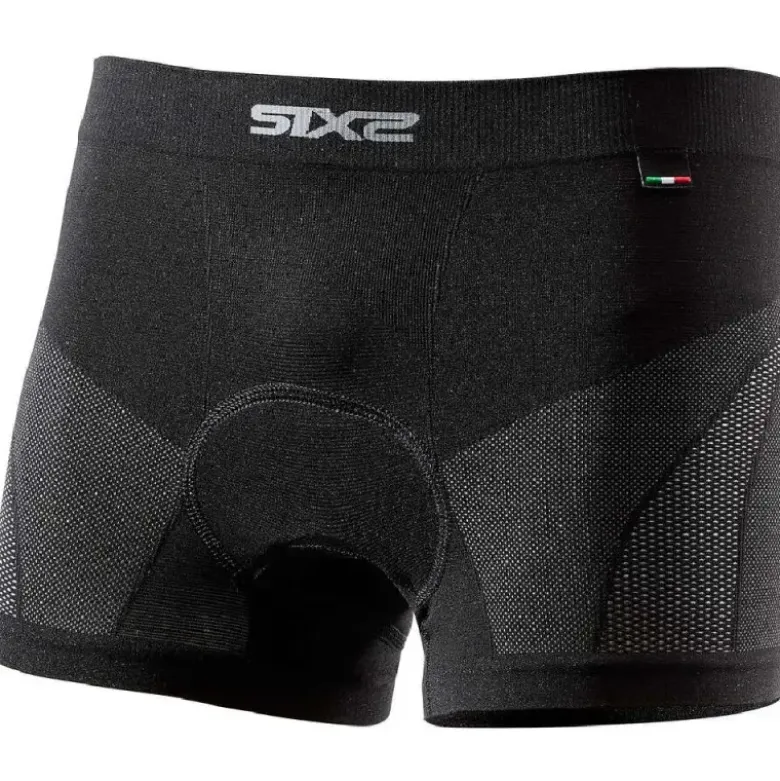 Boxer Tecnico Termico Sixs BOX6-V2 Con Fondello Endurance 4 Stagioni Nero Carbon