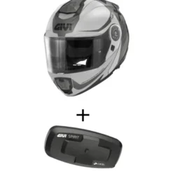 Bundle Casco Givi X.27 Dimension Nero Opaco Titanio con Interfono Givi I319S