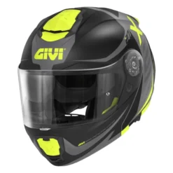Bundle Casco Givi X.27 Dimension Nero Opaco Titanio Giallo con Interfono Givi I319S