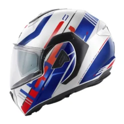 Bundle Casco Givi X.30 Pulsar Bianco Rosso Blu Lucido con Interfono Givi I319S