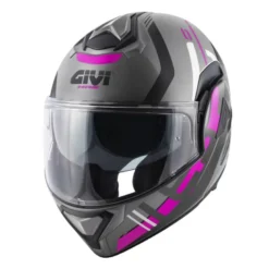 Bundle Casco Givi X.30 Pulsar Titanio Nero Rosa Opaco con Interfono Givi I319S