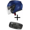 Bundle Casco Jet Givi X.25 Blu Opaco con Interfono Givi I319S