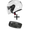Bundle Casco Jet Givi X.25 Solid Bianco con Interfono Givi I319S