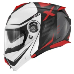 Bundle Casco Modulare Givi X.27 Dimension Nero Opaco Bianco Rosso con Interfono Givi I319S