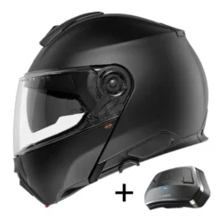 Bundle Casco Modulare Schuberth C5 Anc Nero Opaco con Interfono Sc Edge Anc