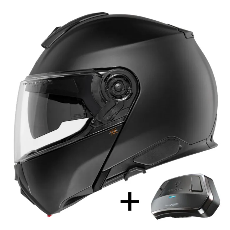 Bundle Casco Modulare Schuberth C5 Anc Nero Opaco con Interfono Sc Edge Anc
