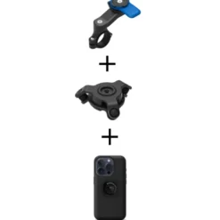 Bundle Quadlock Manubrio + Antivibrante + Custodia Mag iPhone 15 Pro