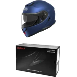 Bundle Shoei Neotec 3 Blu Opaco + Interfono SRL-3