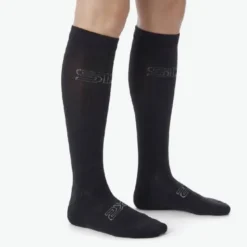 Calza Lunga Rinforzata Unisex Sixs LONG RACING V2 Nero