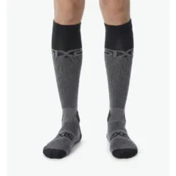 Calza Lunga Rinforzata Unisex Sixs LONG RACING V2 Nero Grigio