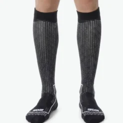 Calza Lunga Rinforzata Unisex Sixs LONG V3 Nero Carbon