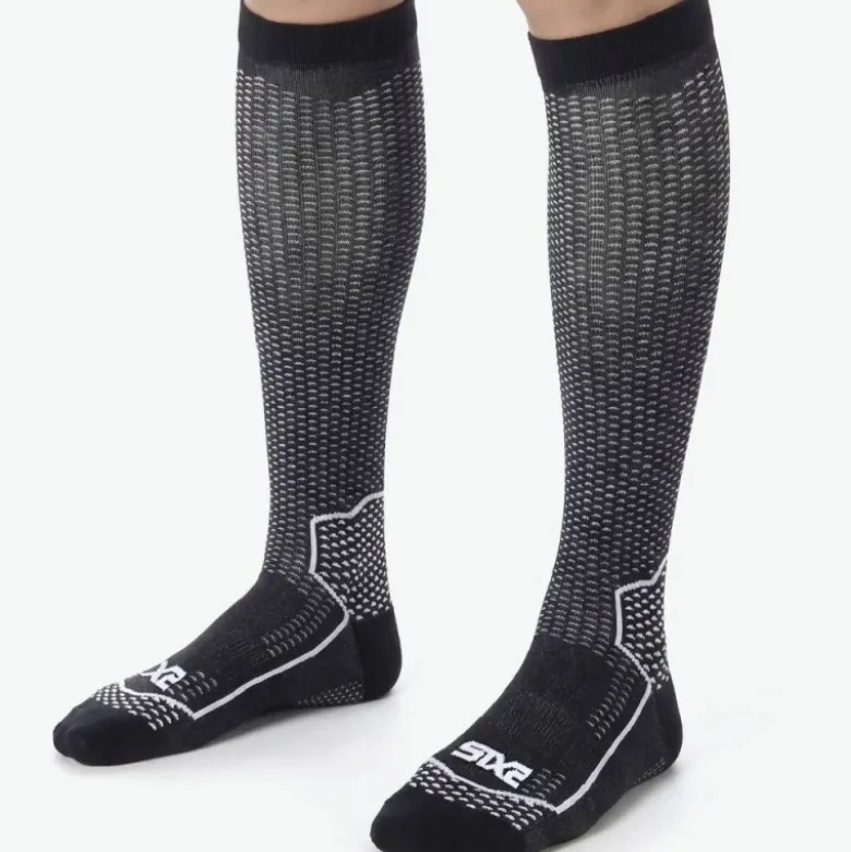 Calza Lunga Rinforzata Unisex Sixs LONG V3 Nero Carbon