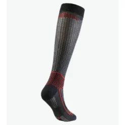 Calza Lunga Rinforzata Unisex Sixs LONG V3 Nero Carbon Rosso