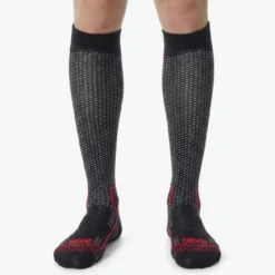 Calza Lunga Rinforzata Unisex Sixs LONG V3 Nero Carbon Rosso