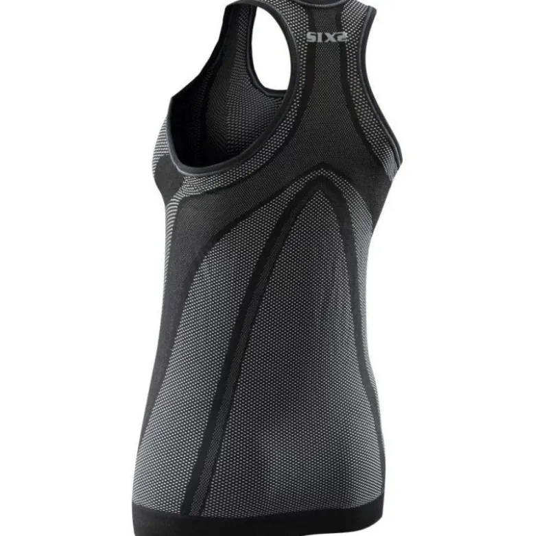 Canotta Donna Intima Tecnica 4 Stagioni Sixs SMG Nero Carbon