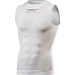 Canotta Intima Tecnica Termica 4 Stagioni Unisex Sixs SMX Bianco Carbon