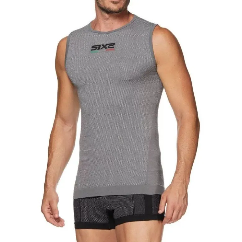 Canotta Intima Tecnica Termica 4 Stagioni Unisex Sixs SMX Grigio Scuro