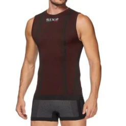 Canotta Intima Tecnica Termica 4 Stagioni Unisex Sixs SMX Rosso Scuro