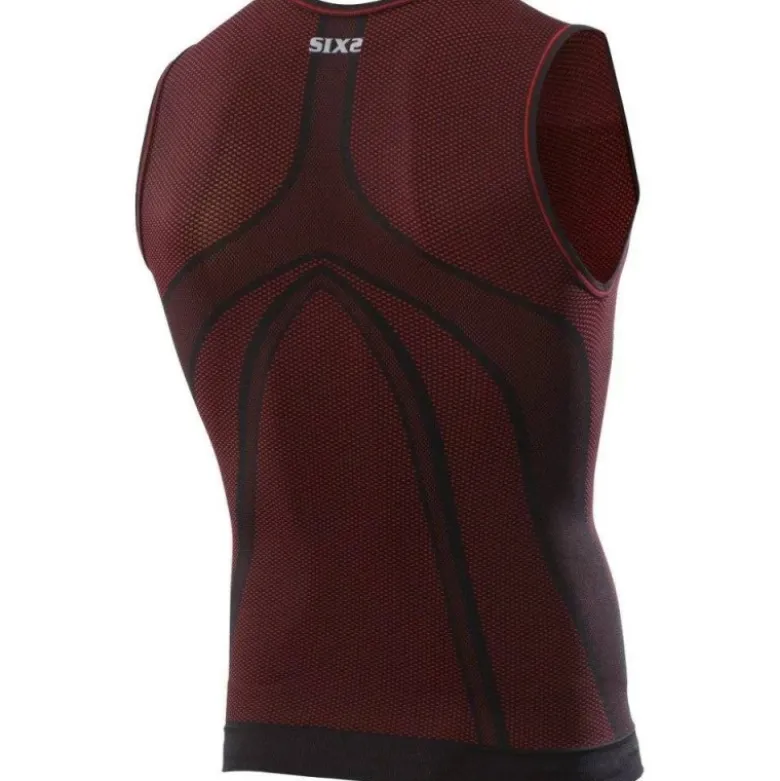 Canotta Intima Tecnica Termica 4 Stagioni Unisex Sixs SMX Rosso Scuro