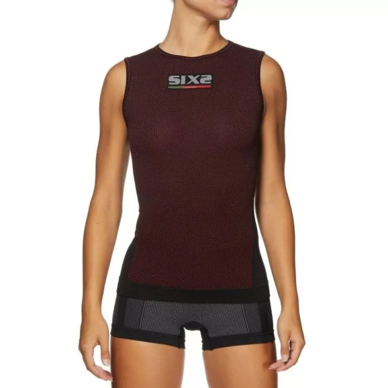 Canotta Intima Tecnica Termica 4 Stagioni Unisex Sixs SMX Rosso Scuro
