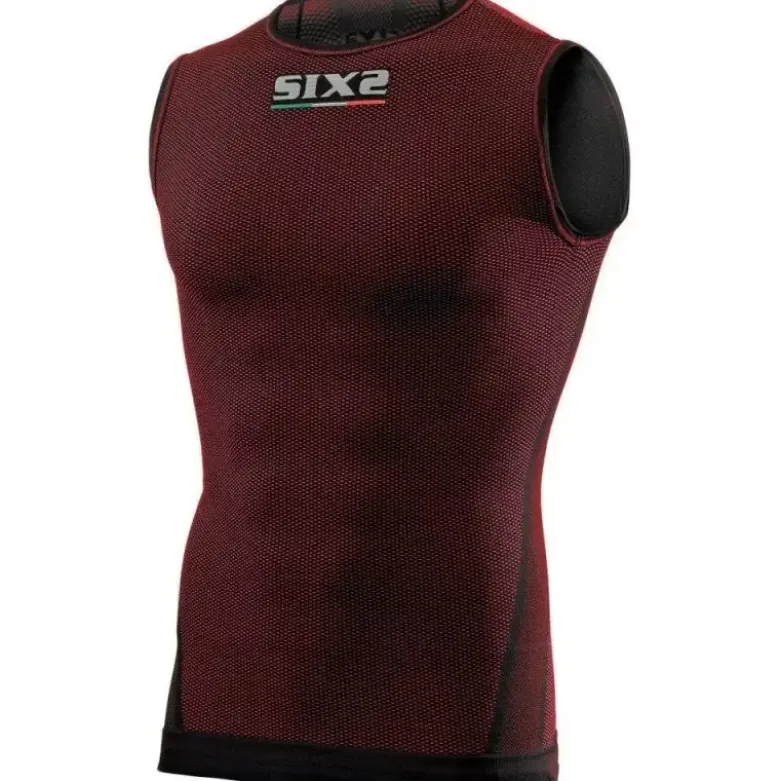 Canotta Intima Tecnica Termica 4 Stagioni Unisex Sixs SMX Rosso Scuro