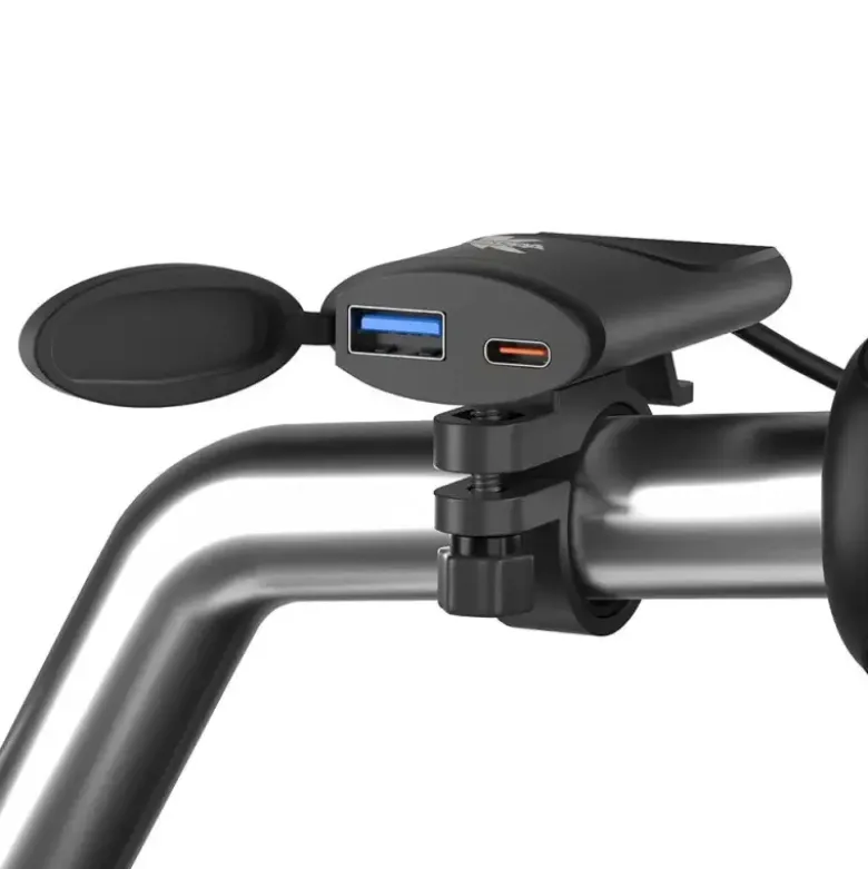 Caricatore Presa Elettrica USB/ USB-C Da Manubrio KS121