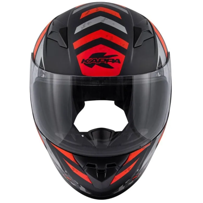 Casco Bambino Integrale Kappa KJ04 Evo Prox Nero Opaco Rosso