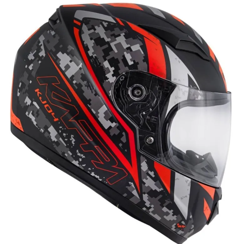 Casco Bambino Integrale Kappa KJ04 Evo Prox Nero Opaco Rosso