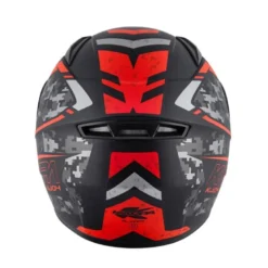 Casco Bambino Integrale Kappa KJ04 Evo Prox Nero Opaco Rosso