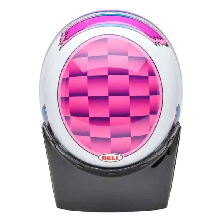 Casco Cross Bell Moto-3 Death Spray Rosa Viola ECE 06