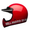 Casco Cross Bell Moto-3 Rosso Lucido
