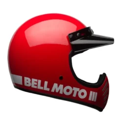 Casco Cross Bell Moto-3 Rosso Lucido