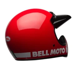 Casco Cross Bell Moto-3 Rosso Lucido