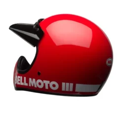 Casco Cross Bell Moto-3 Rosso Lucido
