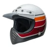 Casco Cross Bell Moto-3 2024 Rsd Saddleback Bianco Nero