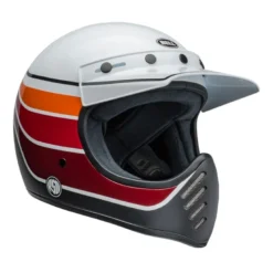 Casco Cross Bell Moto-3 2024 Rsd Saddleback Bianco Nero