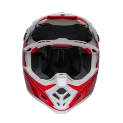 Casco Cross Bell Moto-9s Flex 2023 Hello Costeau Reef Bianco Rosso Opaco Ece 06