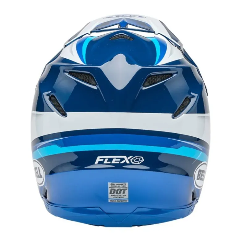 Casco Cross Bell Moto-9s Flex 2025 Merchant Blu ECE 06