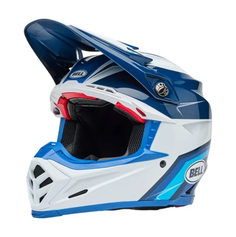 Casco Cross Bell Moto-9s Flex 2025 Merchant Blu ECE 06
