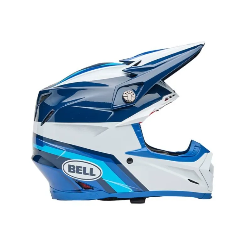 Casco Cross Bell Moto-9s Flex 2025 Merchant Blu ECE 06